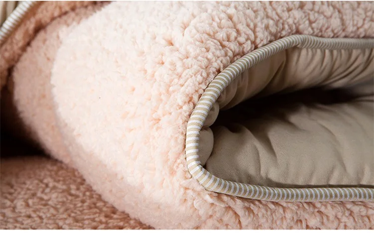 Зимнее лоскутное одеяло теплое из овечьей шерсти Хлопковое верблюжьей расцветки