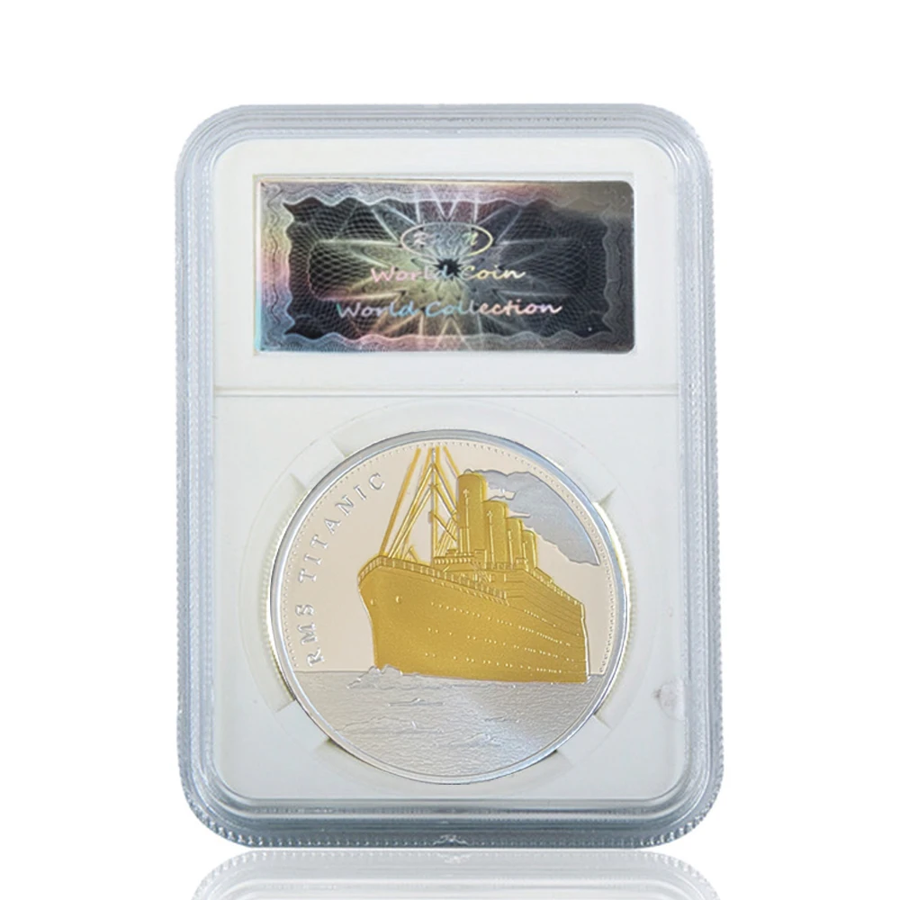 

1912 RMS The Voyage Of Titanic Silver Coin Make Each Day Count W/ Acrylic Case
