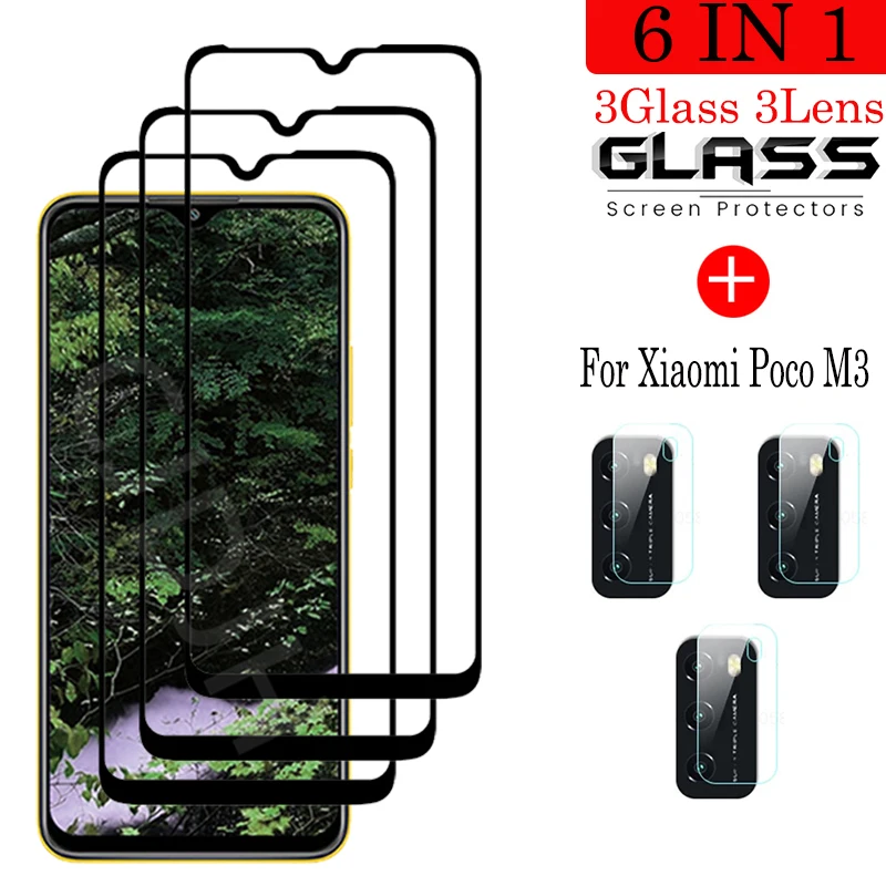 

NEW Tempered Glass For Xiaomi Poco M3 Screen Protector Glass For Xiaomi Poco X3 NFC Camera Film For Xiaomi Poco M3 Protective