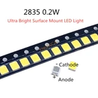 100 шт 0,2 W SMD 2835 Светодиодный светильник шарик 20-25lm белый природа холодный теплый белый SMD СВЕТОДИОДНЫЙ бусины чип 3,0-3,6 V для всех видов светодиодный светильник