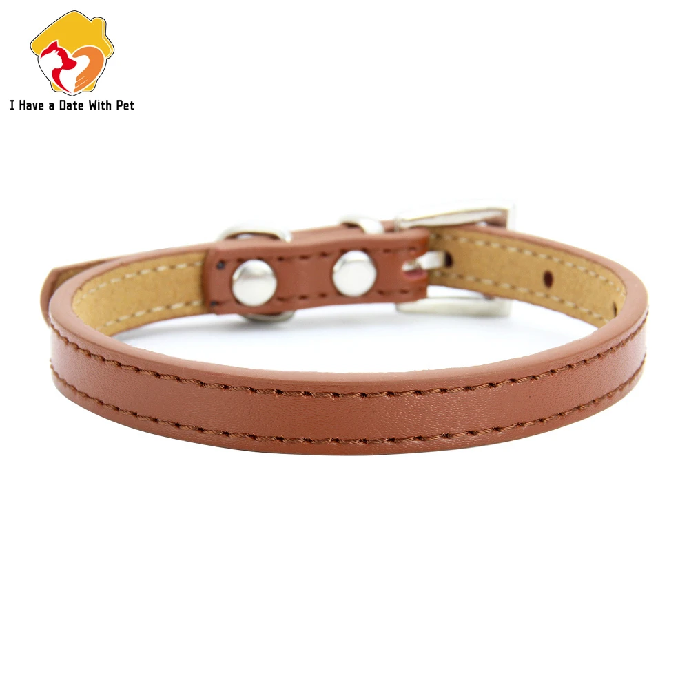 Персонализированный ошейник для собак из натуральной кожи прочный щенков