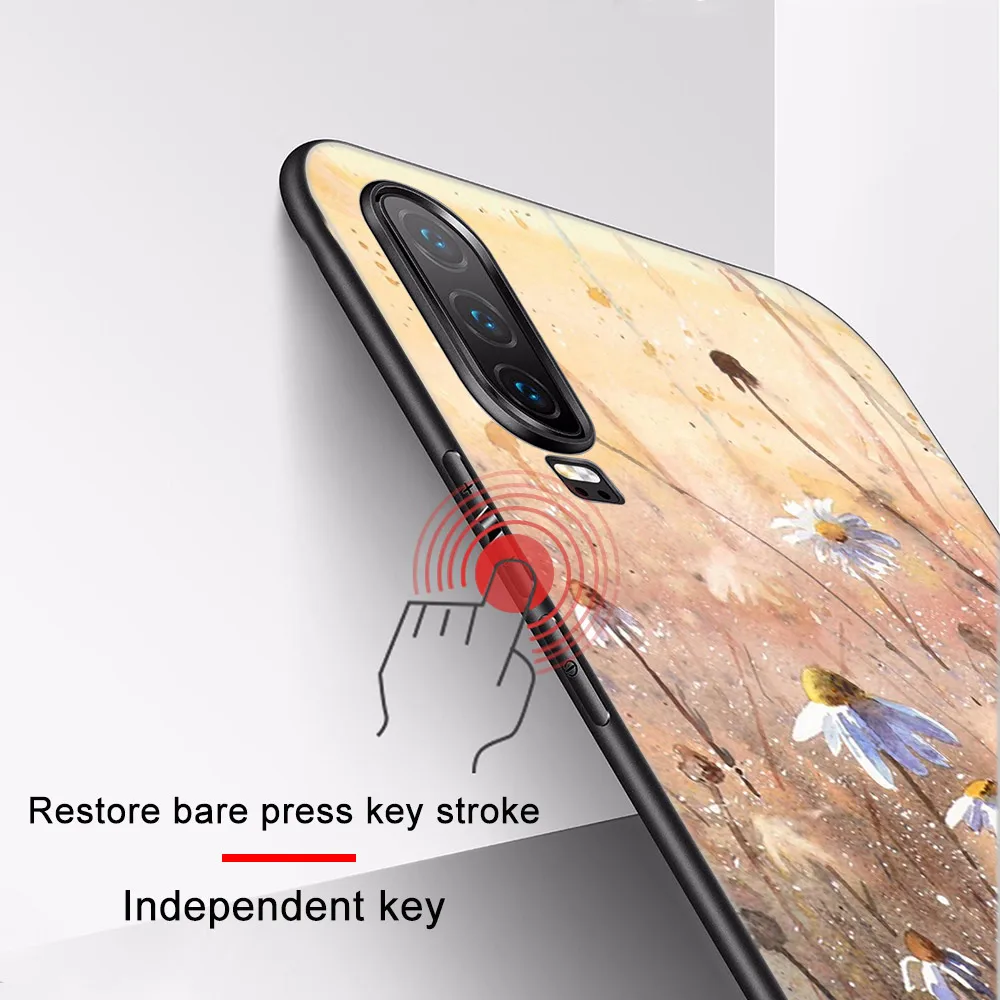 

Retro Floral Case for Huawei P40 P30 P20 Pro Lite Mate 30 40 20 Lite Pro Honor 30 20 10 9X Pro Lite P Smart 2020 TPU Cover Capa