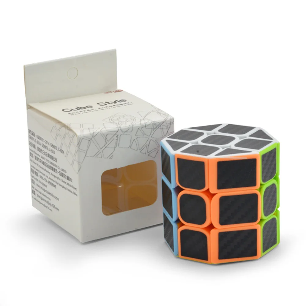 Lefun 3x3x3 цилиндр магический куб спидкуб Твист Головоломка Развивающие игрушки Cubo