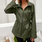 Новинка Осень-зима 2021, ветровка средней длины, Длинные дождевые куртки, водонепроницаемая куртка на молнии с капюшоном, уличная куртка для альпинизма