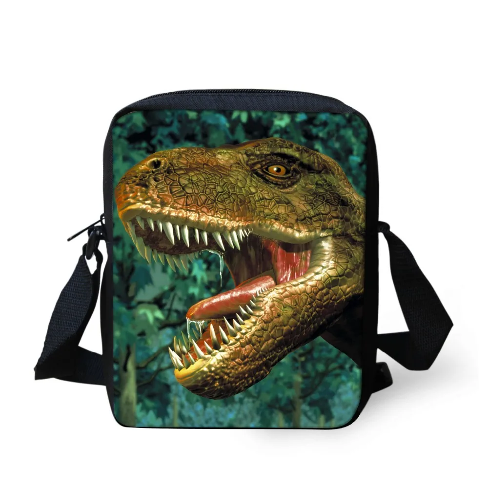 Fashion Vintage Small Cross Body Shoulder Bag Boys Messenger Bags Cool Dinosaur Crossbody Casual Canvas Travel |