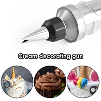 dessert decorating syringe set cupcake filling injector with 6 icing cream piping syringe nozzles for cookies cake decoration