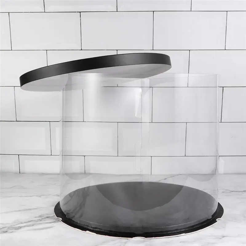 1 шт. Пластик кекс упаковка коробка для торта купол контейнеры Свадебная