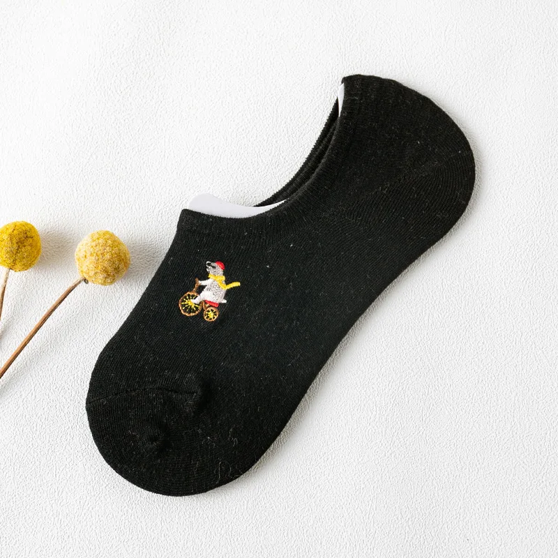 2020 Новое поступление хлопковые короткие носки с женские невидимые животными