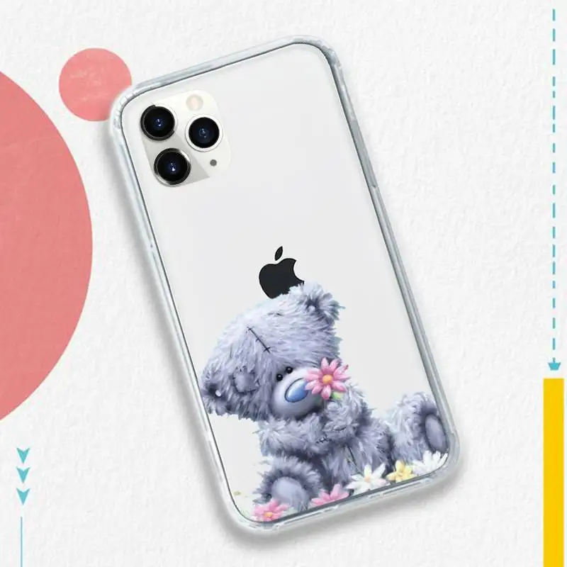 

Tatty Teddy bear Cute animal Phone Case Transparent soft For iphone 5 5s 5c se 6 6s 7 8 11 12 plus mini x xs xr pro max