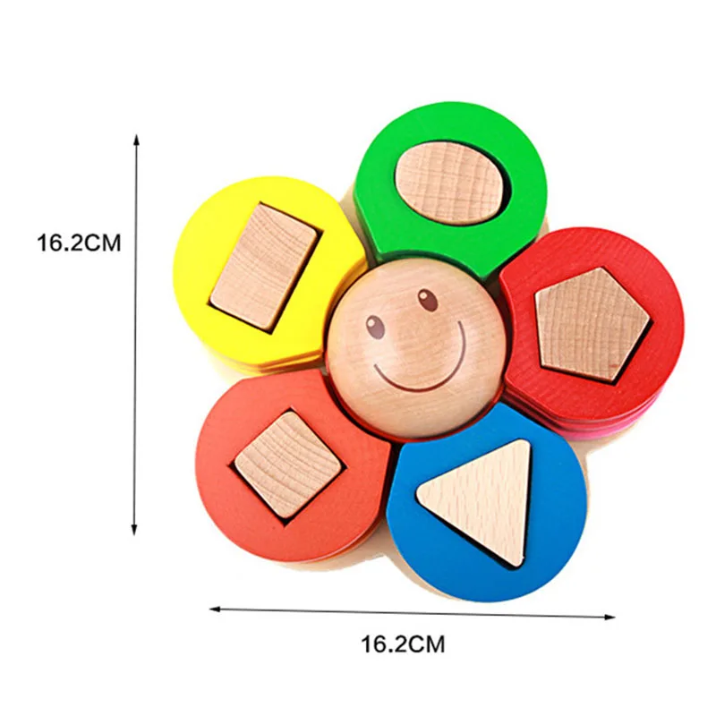 

Wooden building blocks geometric shape matching board cognitive early education model set fun parent-child toy gift for kids