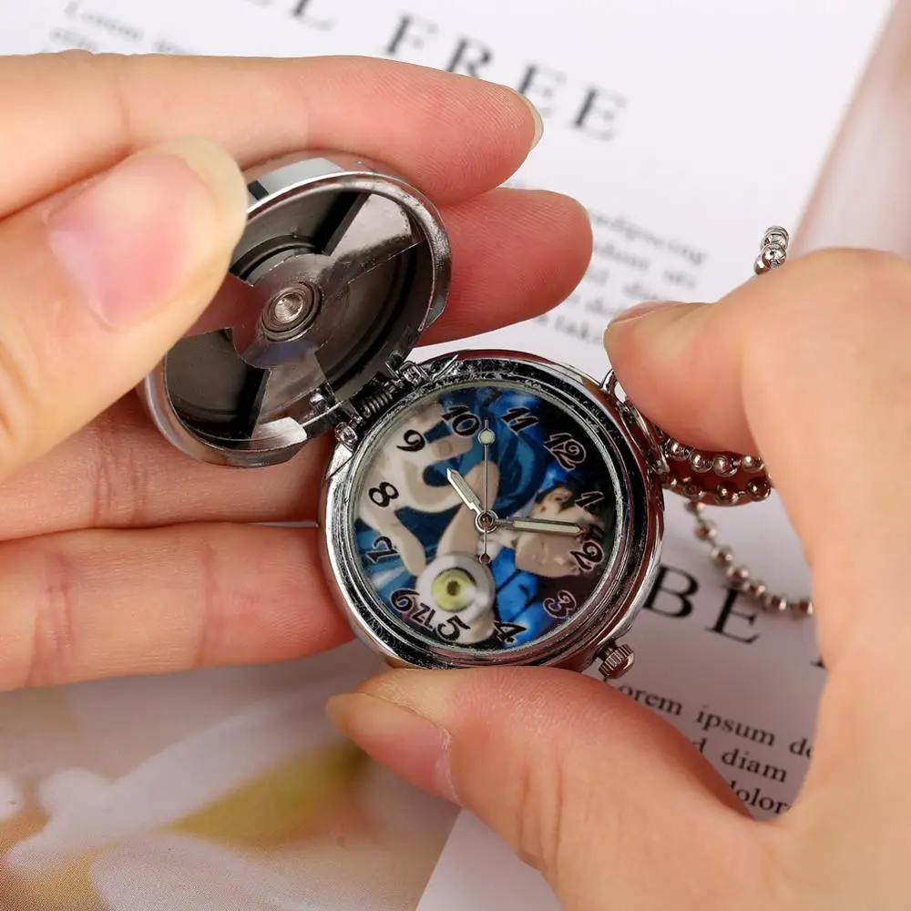 

Pocket Watch Pocket Watch Quartz Pocket Watch for Men Women Arabic Numerals Pendant Watch Unique Theme Pattern Watches for Girls