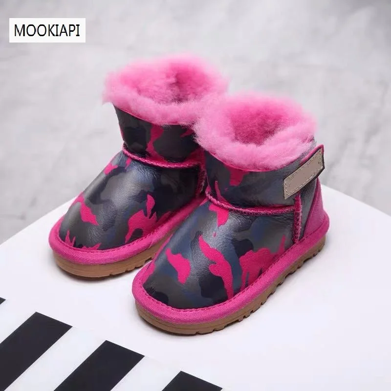 Новинка 2019 года австралийская натуральная овчина 100% шерсть детские зимние