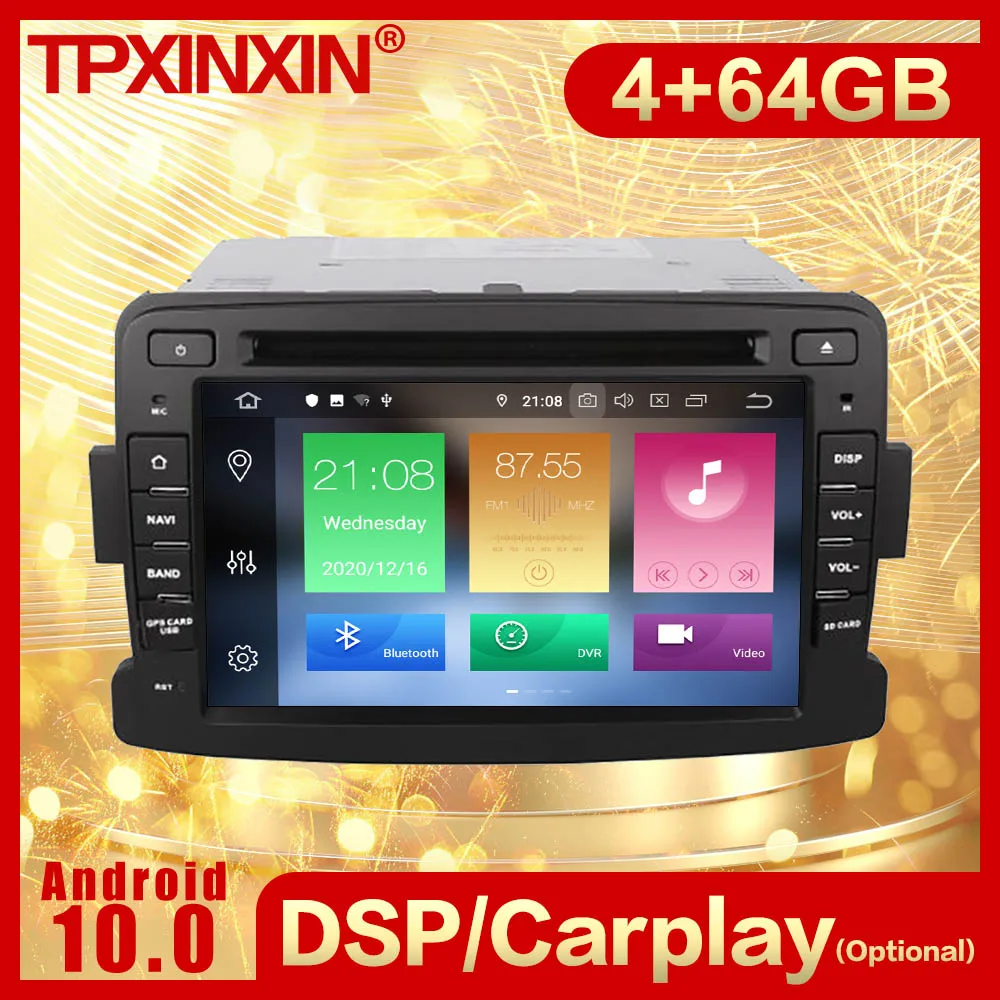 

2 Din Carplay Android радио приемник Мультимедиа Стерео для RENAULT DUSTER 2012 2013 2014 2015 2016 GPS видеомагнитофон головное устройство