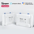 Смарт-выключатель SONOFF R3 Pro, 4CH, управление через приложение, таймер, дистанционное управление через eWeLink, поддержка SmartThings, хаб, работает с Alexa Google Home