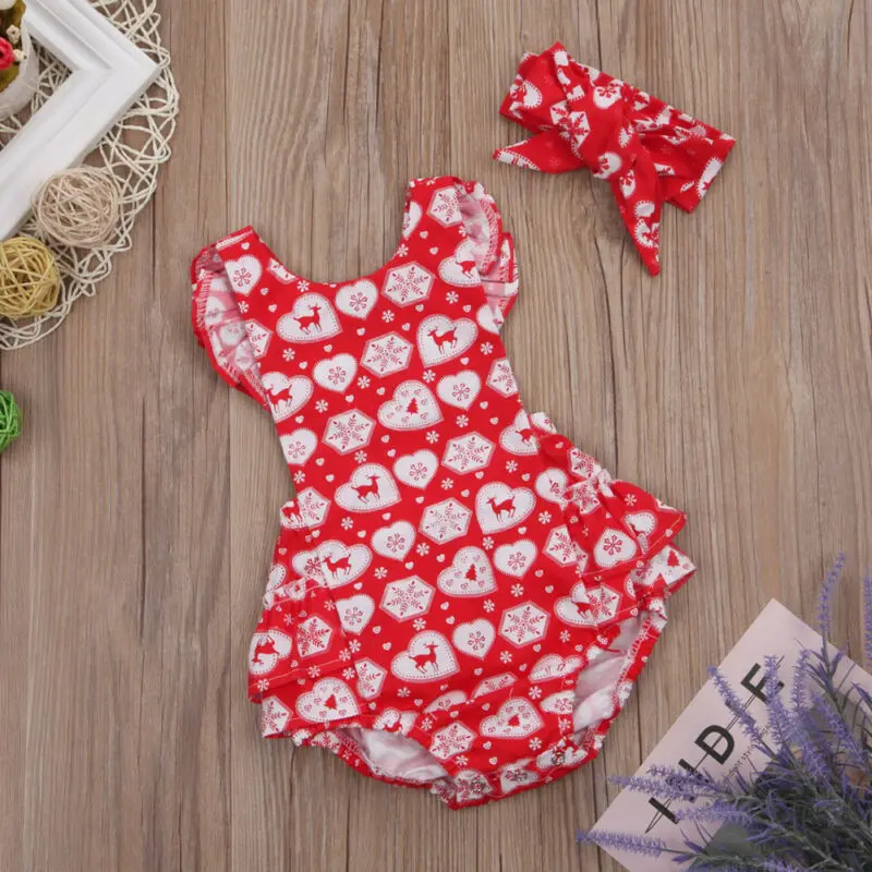 2019 комплект из 2 предметов для первого дня рождения Рождественский наряд олень +