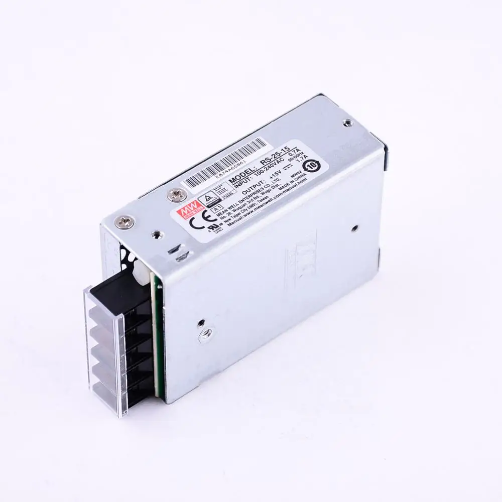 Mean Well RS-25-15 AC/DC 25 5 W/1.7A/15V единичный выход импульсный источник питания