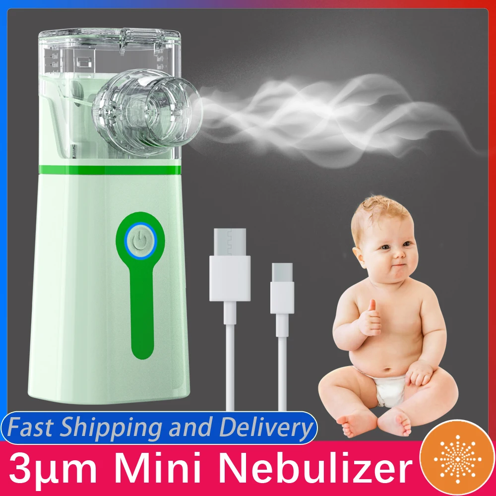 Мини распылитель 3мкм портативный бесшумный ручной ингалятор ультразвуковой