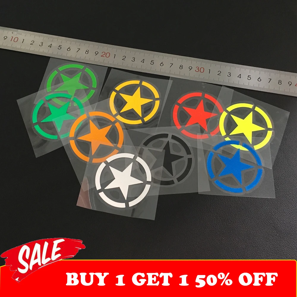 Светоотражающие армейские защитные наклейки со звездами для мотоцикла YAMAHA
