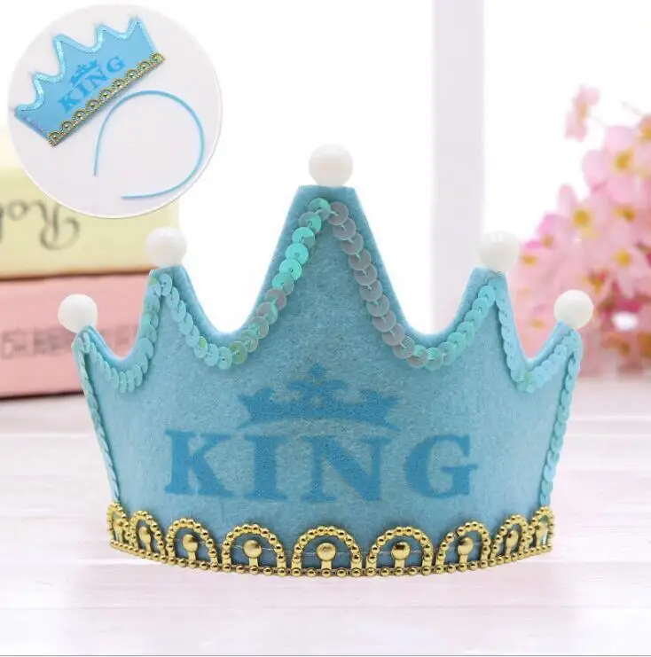 10 шт./лот 5 светодиодов светящиеся принцессы King с днем рождения тиара венец