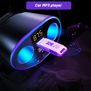 Bluetooth 5.0 Car MP3 Player Wireless Handsfree Car Kit FM Transmitter 4.8A USB QC3.0 Charger Support U Disk Lossless Music
