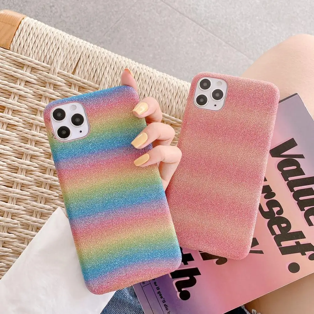 Цветной Радужный мягкий чехол для Apple iPhone 11 Pro Max XS MAX XR X SE 2 телефона iphone 8 7 Plus 6 6S