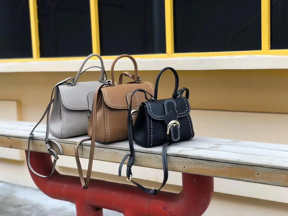 

free shipping 2020 the new thread fashion classic genuine cow leather women handbag one shoulder bag crossbody bag 3 color