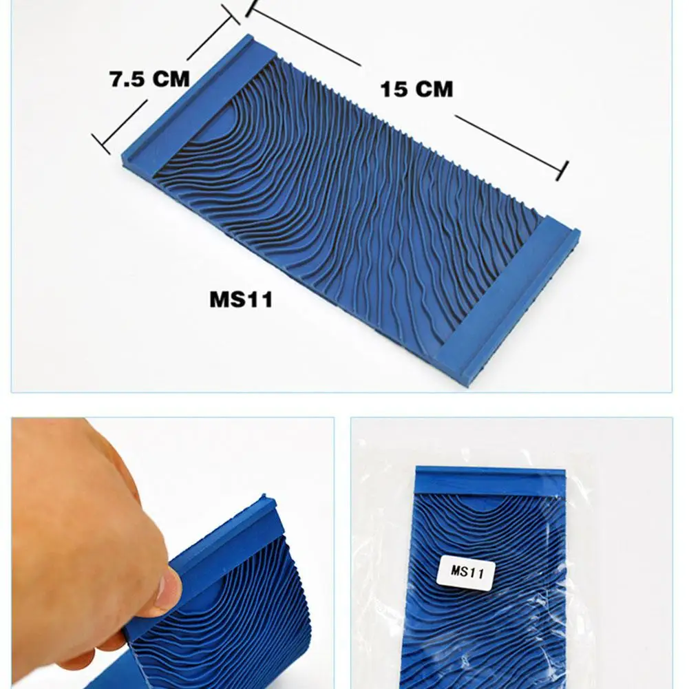 

Imitation Wood Graining Pattern Wall Texture Art DIY Brush Tool Painting Home Tool Painting Grain Rubber Decoration Wood L1U4