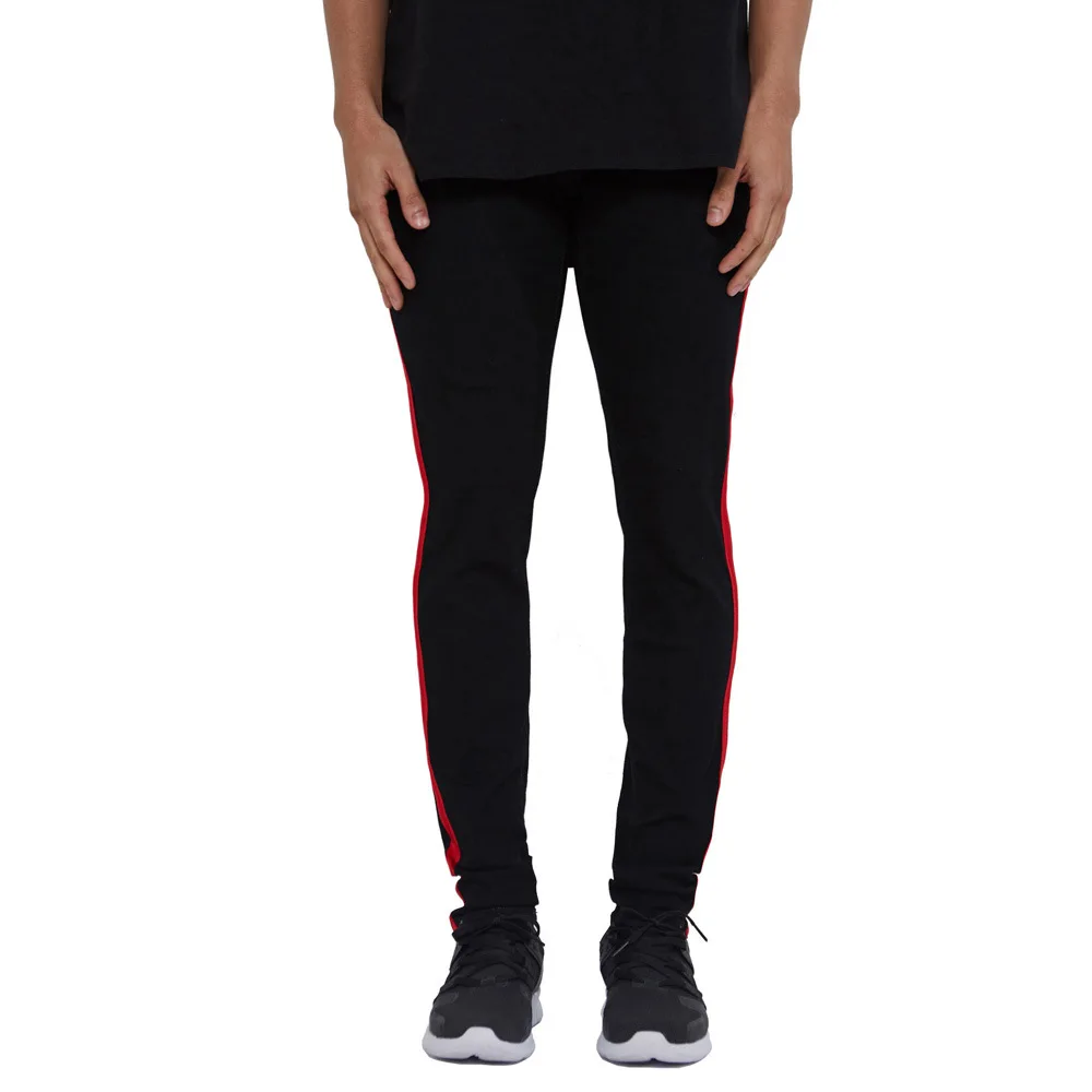 Модные дизайнерские облегающие мужские джинсы больших размеров в полоску