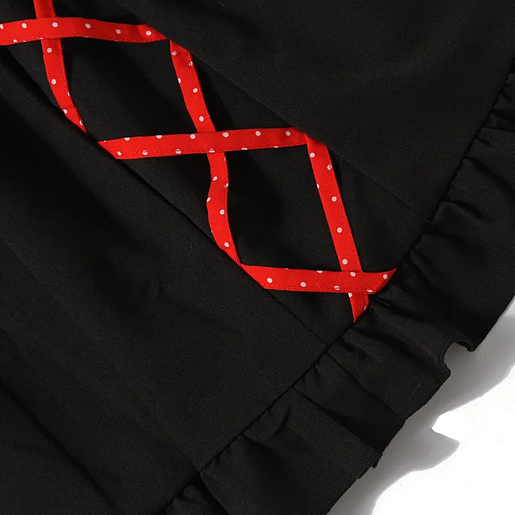 

Japanese student lolita sets peter pan collar bowknot lolita blouse+falbala strap lolita skirt gothic lolita sets loli cosplay