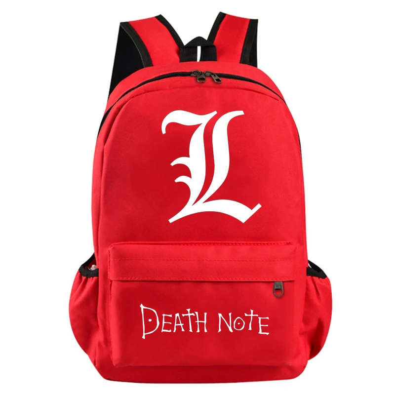 

Рюкзак с принтом аниме DEATH NOTE, школьные ранцы для студентов, дорожная сумка для книг для мальчиков и девочек