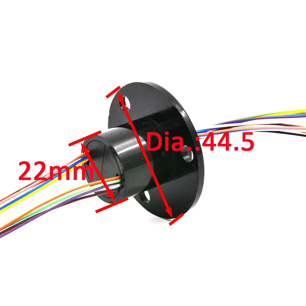 Электрическое кольцо скольжения 22 мм 2/4/6/8/12/18/24 канал 2А поворотное - купить по