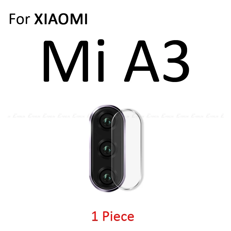 For XiaoMi Mi A3 Задняя Камера защитная крышка объектива закаленное Стекло чехол для Xiaomi mi 9 8 до 9 лет A3 A2 Lite Red mi Note 8, 7 6 5 10 Pro 6A S2 mi x Max 3 - Цвет: For XiaoMi Mi A3