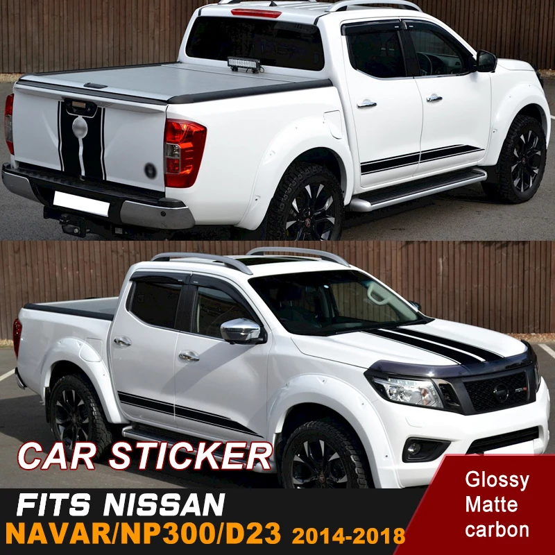 Автомобильная наклейка подходит для NISSAN NAVARA NP300 боковой капот задняя дверь