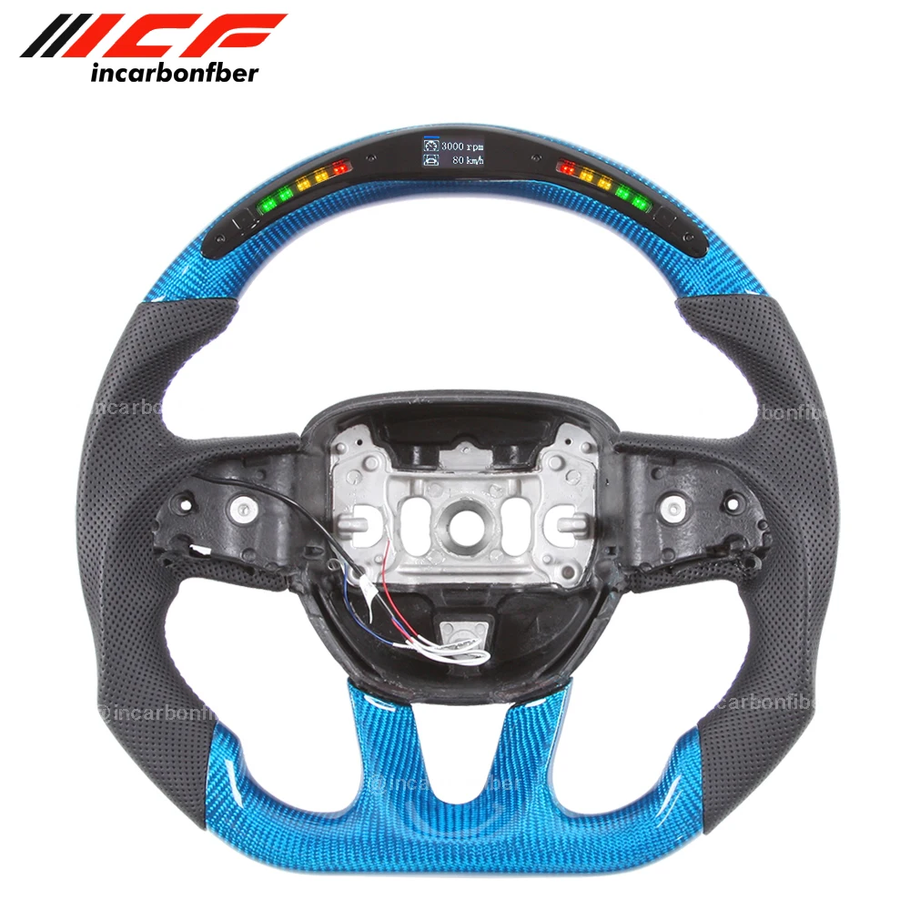 

Carbon Fiber LED Steering Wheel for Dodge Charger Challenger SRT