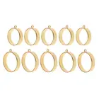 Фурнитура для ювелирных изделий, заготовки для ювелирных изделий из смолы с круглой рамой и открытой задней закрепкой, 5 шт.