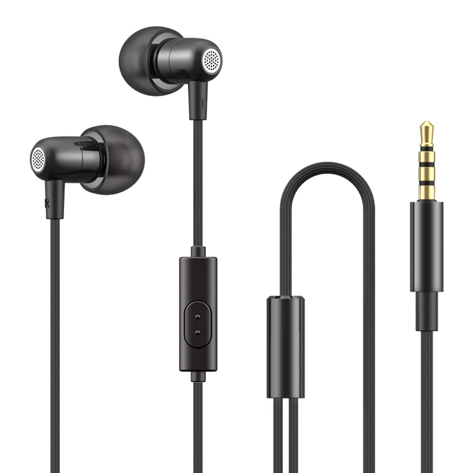 

3.5MM In-Ear Stereo Earphone Metal Bass Headphone Music Sports Headset Earplug for Phone Computer