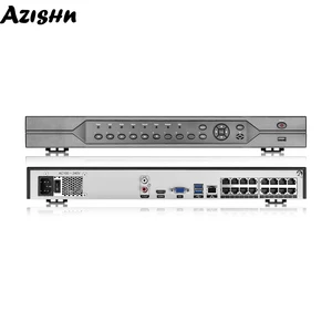 azishn h 265 48v poe nvr 16ch 5mp8ch 4k network video surveillance recorder motion detect p2p cctv nvr for poe ip camera free global shipping