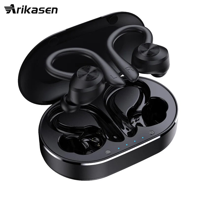 

Bluetooth Headphones True Wireless Earbuds with Charging Case Sweatproof TWS Stereo Sound Earphones Built-in Mic in-Ear Headsets