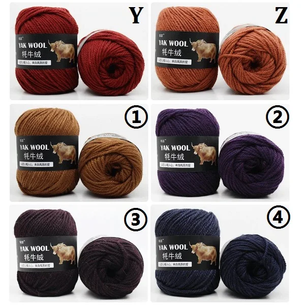 

2 balls / pack 200g 30 colors yak wool cashmere scarves worsted yarn wool hand-knitted crochet knit medium thick wool thread