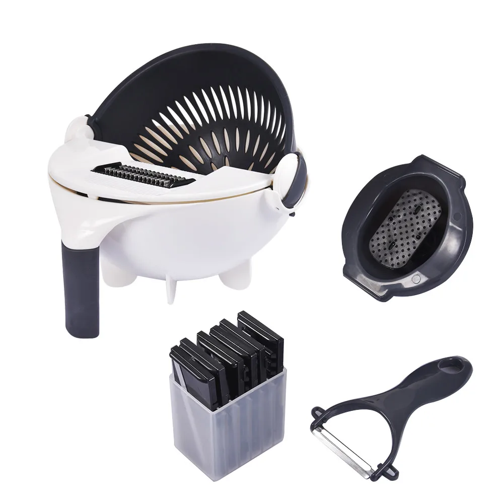 kitchen accessories Vegetable Cutter kitchen gadgets tools Capacity Rotary Chopper Slicer Household Potato Slicer Potato Chip