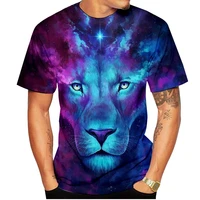 fashion menwomen t shirt 3d lion print designed stylish summer brand tops tees