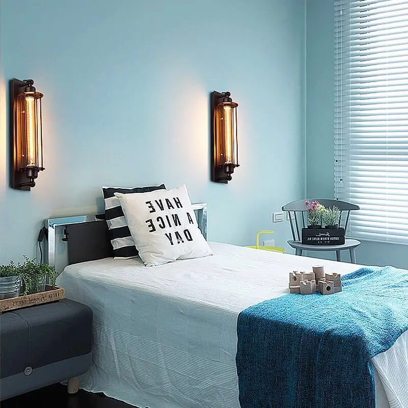 Настенный светильник YIJIA в скандинавском стиле ретро-светильник лофта для дверей