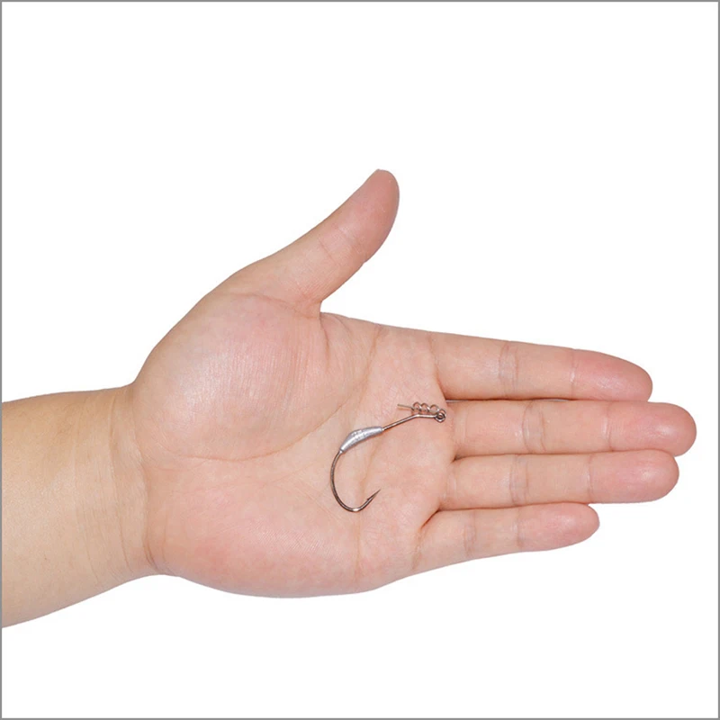 

5Pcs/Lot Worm Hooks Wide Belly Crank Hook Lead Fishhook High Carbon Steel Fishing Hook For Soft Baits