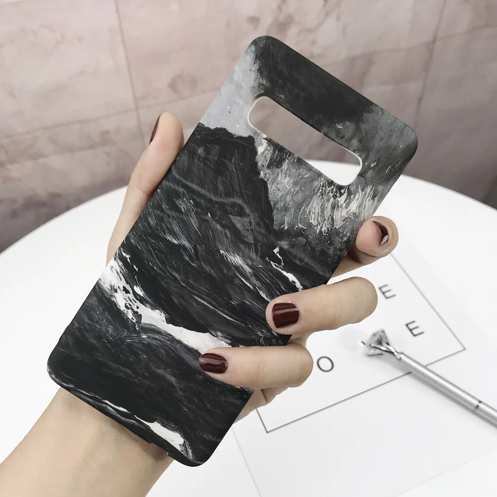 Жесткий ПК Мрамор чехол для телефона для samsung Galaxy S10 S9 S8 плюс S10E S7 Edge Note 9 8 10 Plus чехол накладка ультра тонкий Пластик оболочки - Цвет: 18