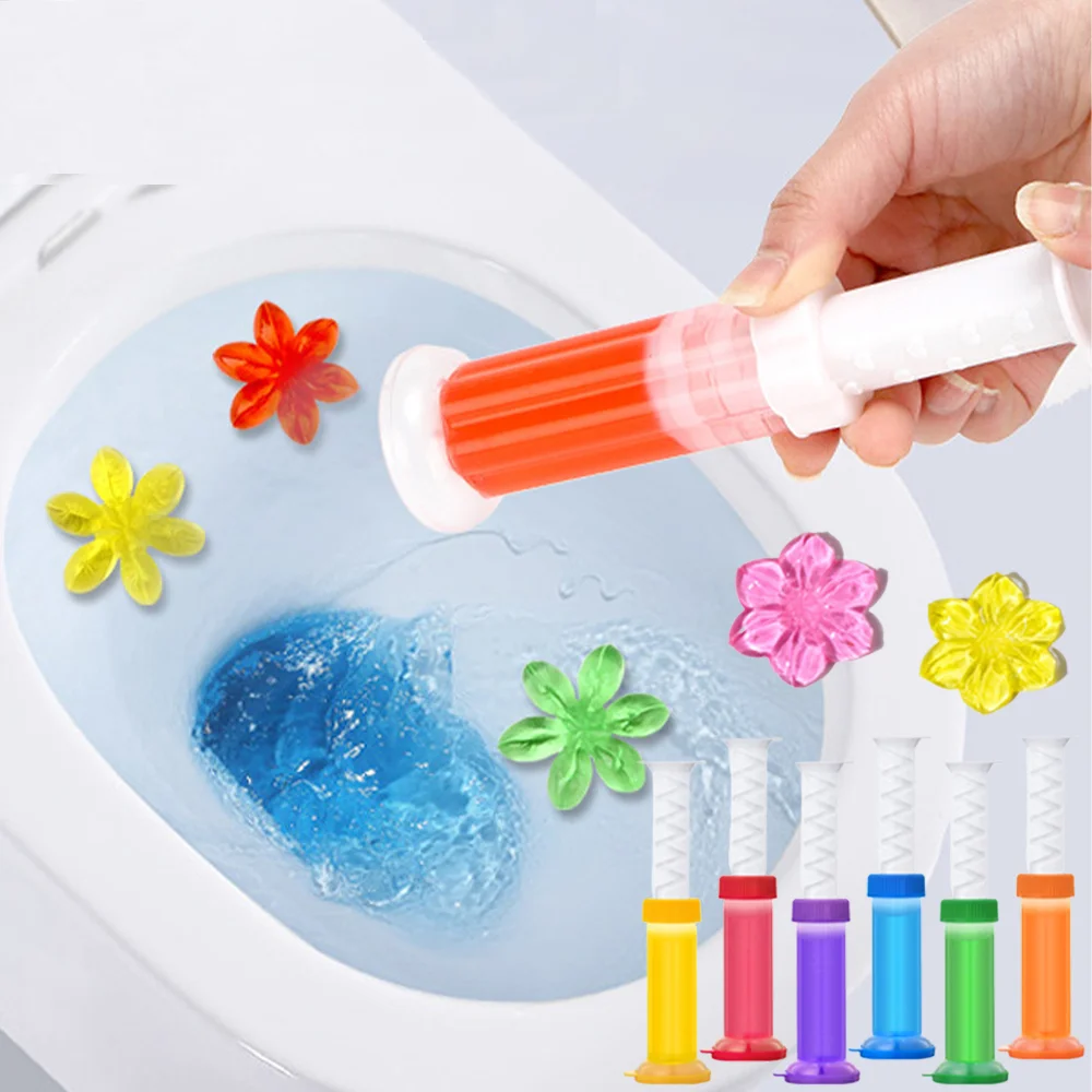 

ECchos Toilet Cleaner Aromatic Toilet Gel Deodorant Cleaner 6 Fragrance Types Gel Remove Odors Household Cleaning Chemicals