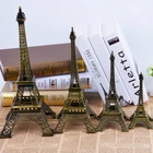 5-13 см бронзовая Парижская башня, Металлическая статуэтка, модель, домашний декор, сувенирная модель, детские игрушки для детей, бронзовая Парижская башня