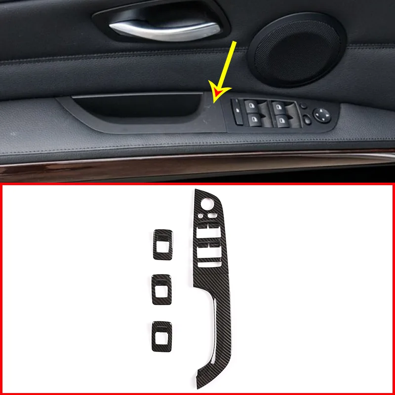 4 шт. автомобильная оконная подъемная кнопка панель рамка накладка декоративная