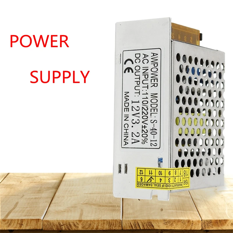 100-240V Input 12VDC Output 1A 2A 3A 4A 5A 10A 15A 20A 30A 40A 12V Strip Driver Lighting Transformer Led Switch Power Supply | Лампы и
