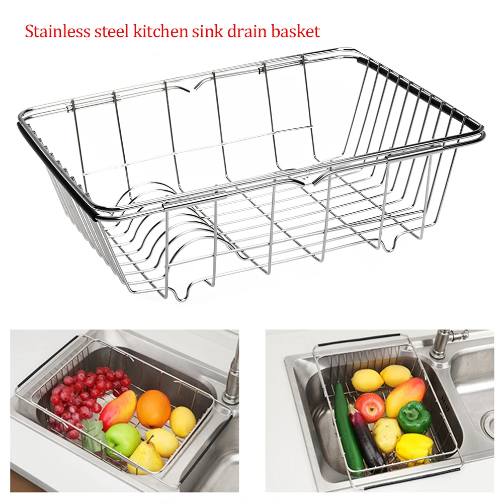 Многофункциональная сушилка для раковины из нержавеющей стали выдвижная