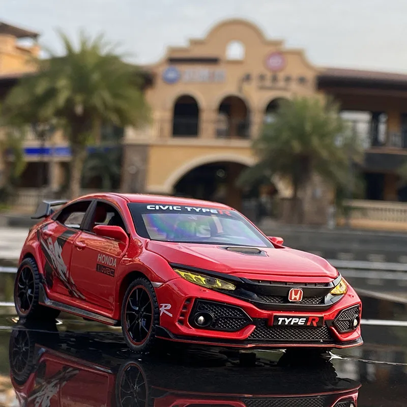 

1:32 HONDA CIVIC TYPE-R Ограниченная серия игрушка автомобиля металлические игрушечные машинки модели автомобиля высокого Моделирование автомобиля...